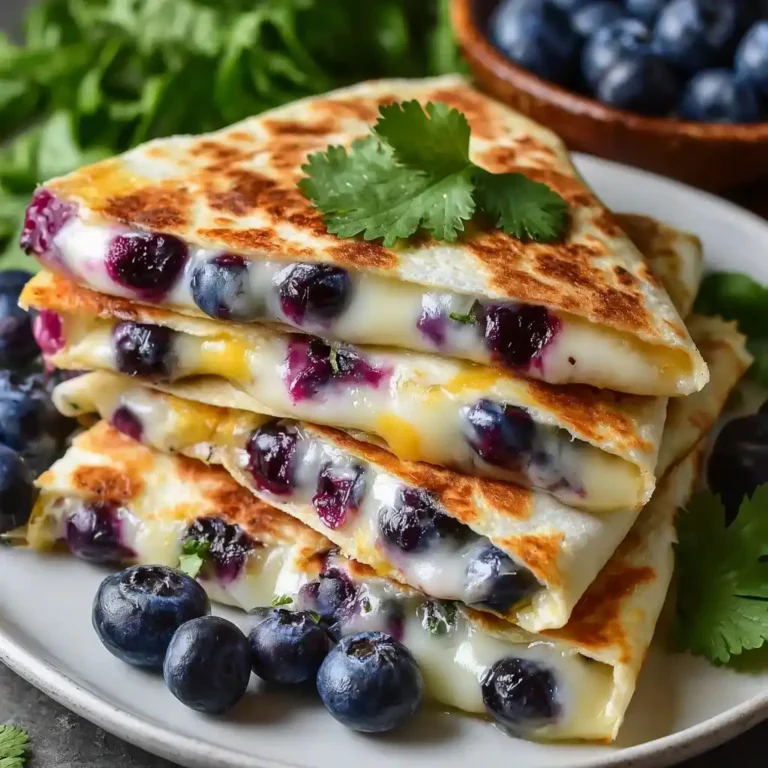 Blueberry Breakfast Quesadillas
