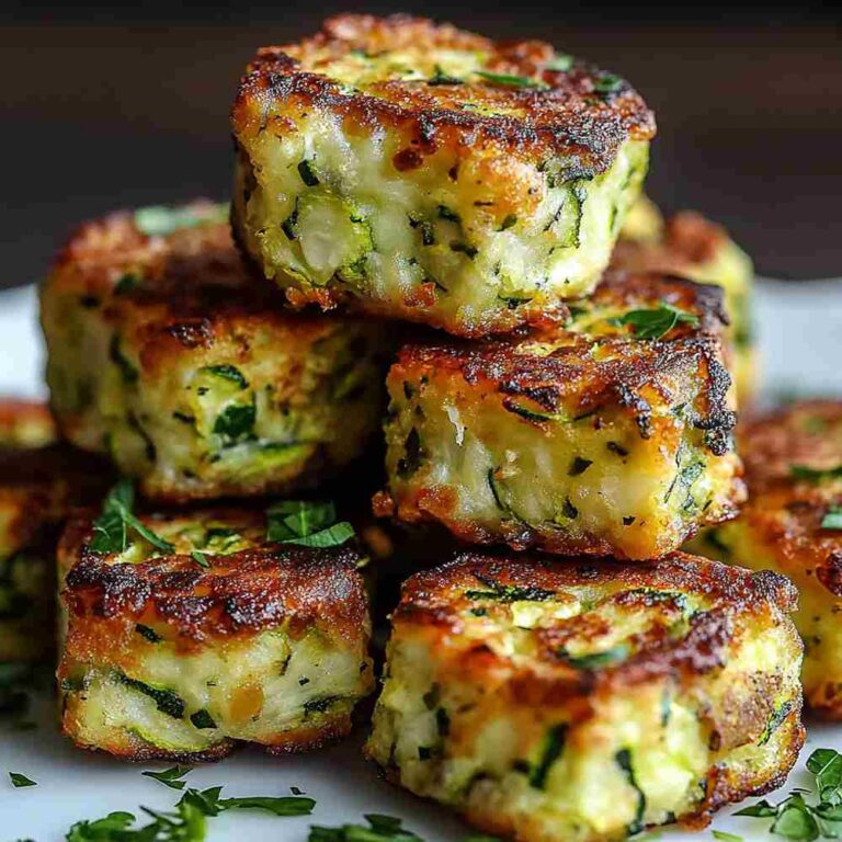 Cheesy Baked Zucchini Tots