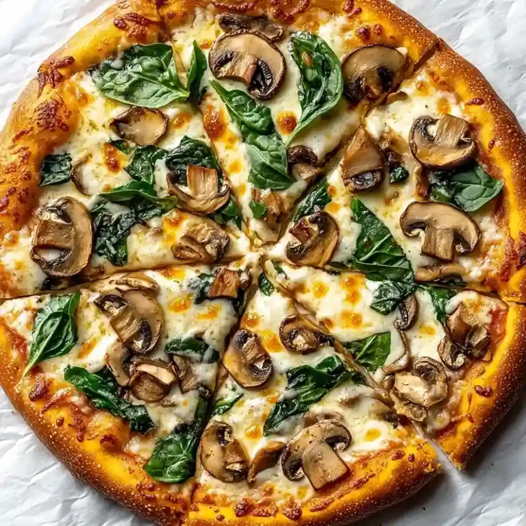 Creamy Pizza White Sauce with Mushrooms
