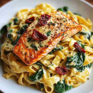 Creamy Tuscan Salmon Pasta