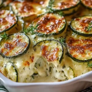 Irresistible Baked Zucchini Cheese