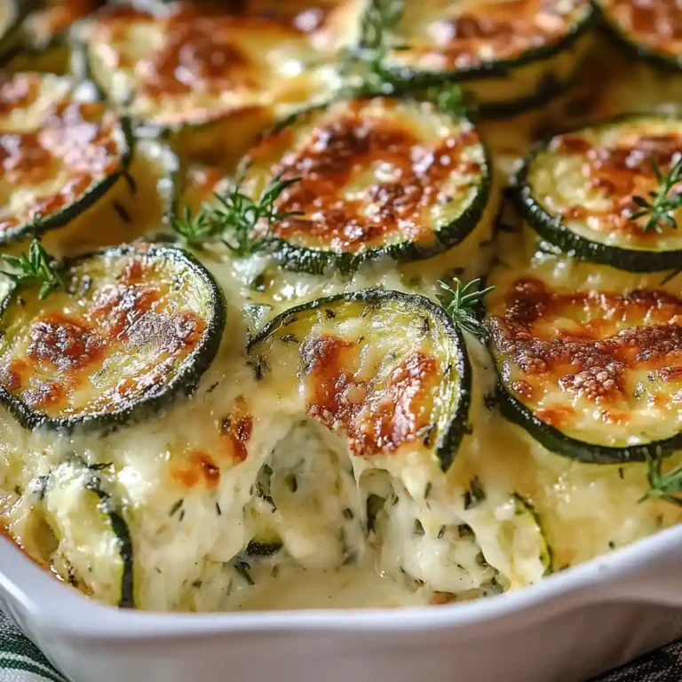 Irresistible Baked Zucchini Cheese