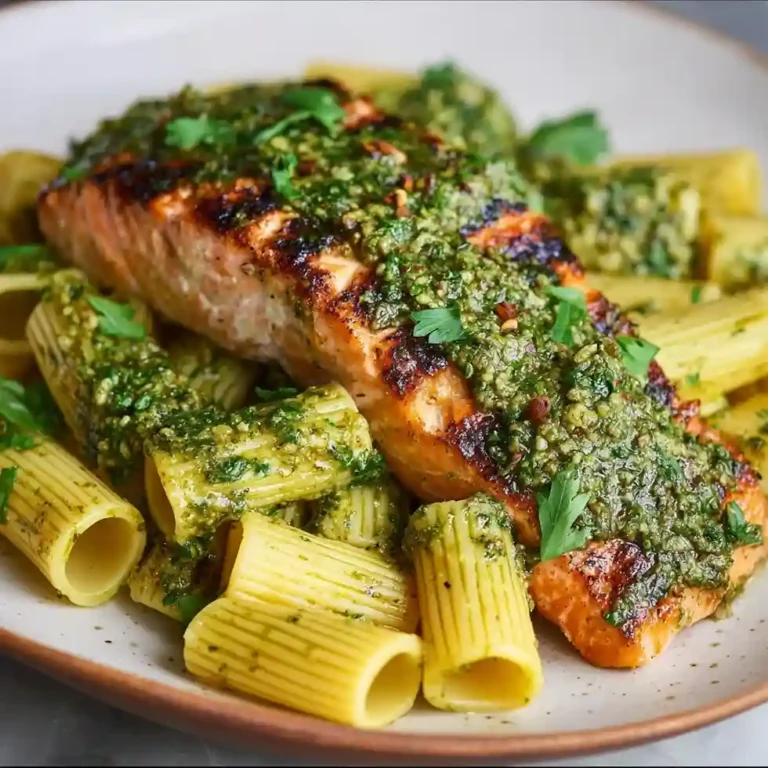 Salmon with Pesto Butter