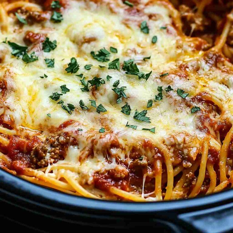 Slow Cooker Million Dollar Spaghetti