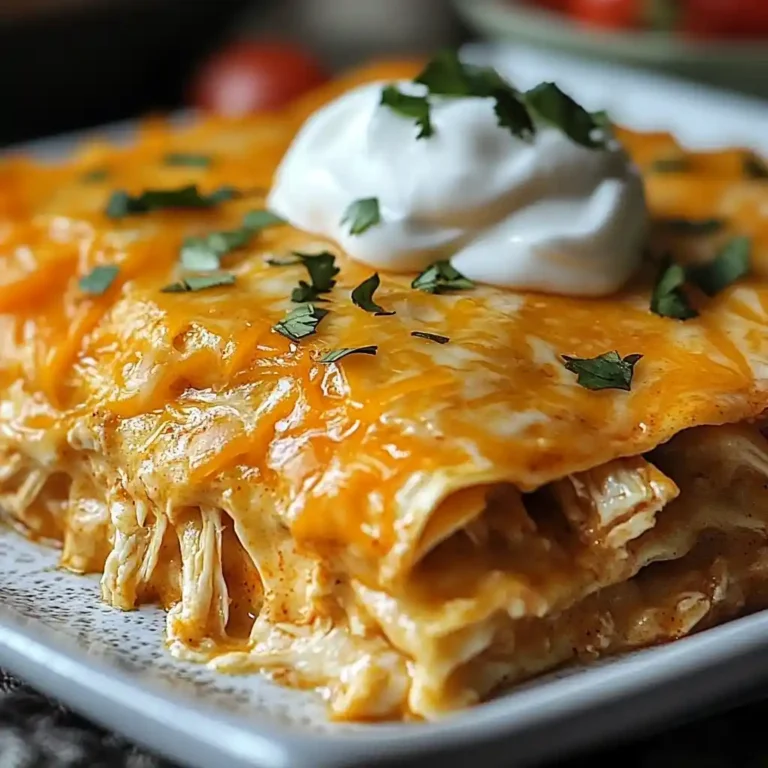 Sour Cream Chicken Enchilada Casserole