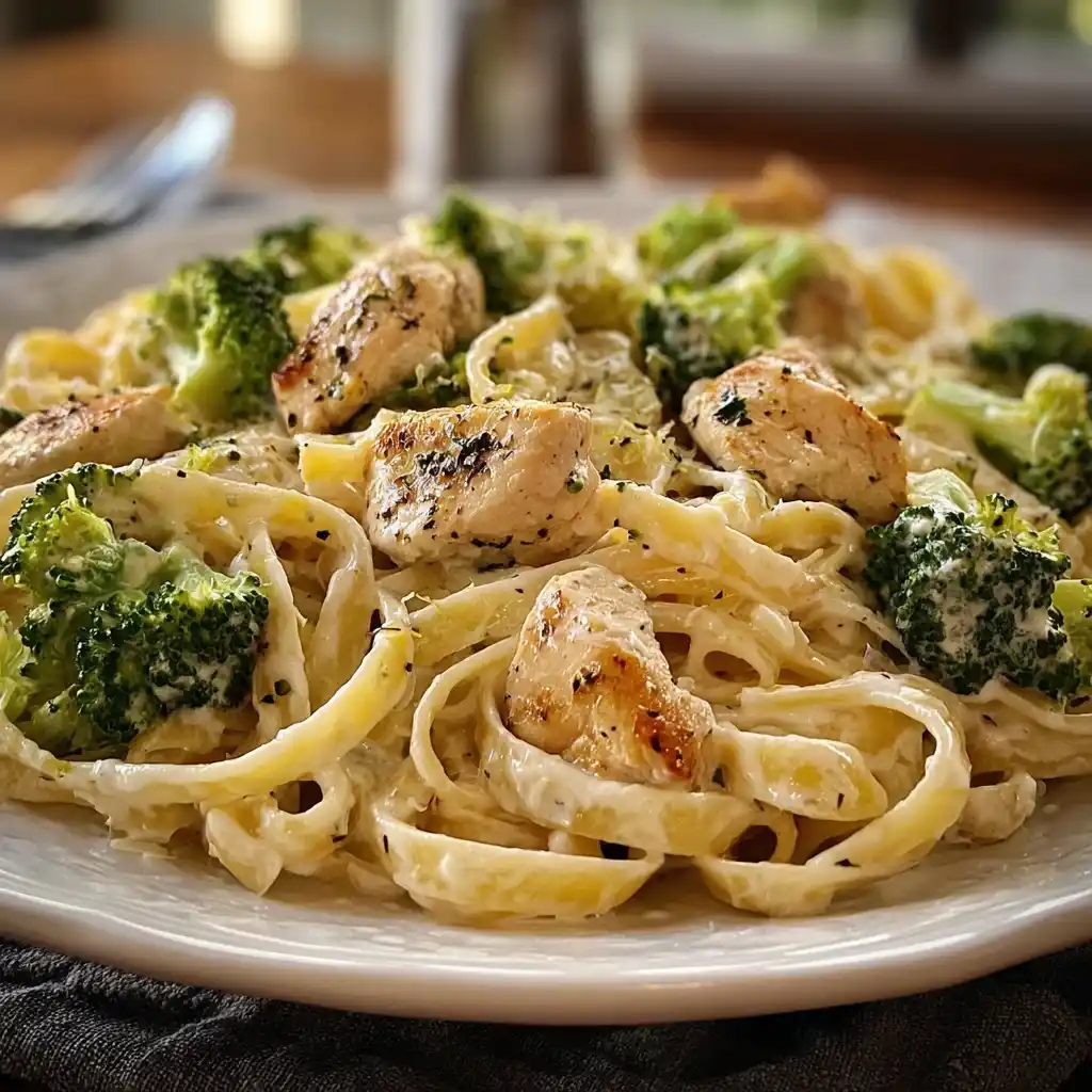 Creamy Chicken Alfredo with Broccoli