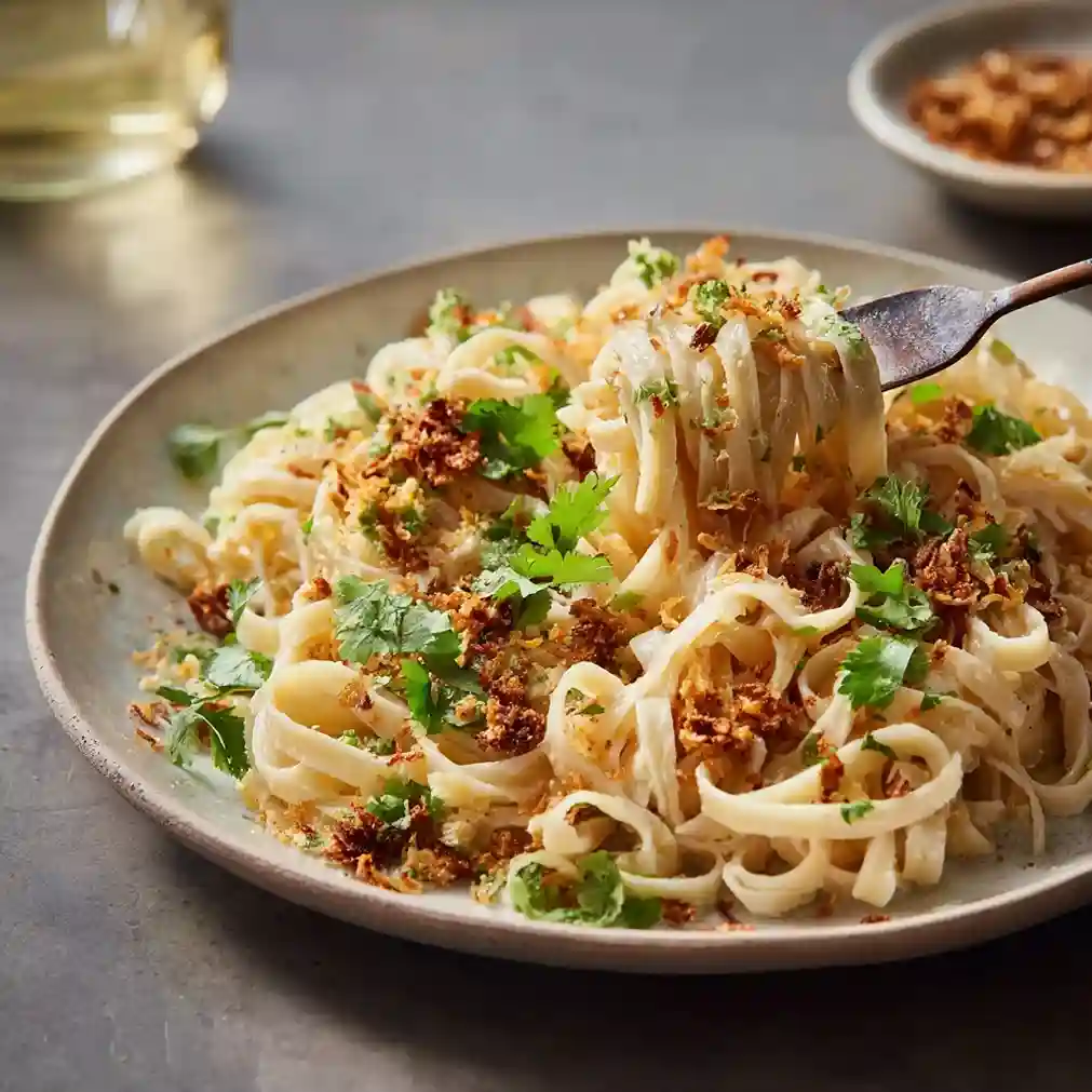 Creamy Vegan Tofu Noodles