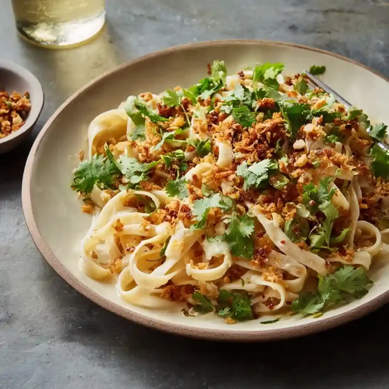 Creamy Vegan Tofu Noodles