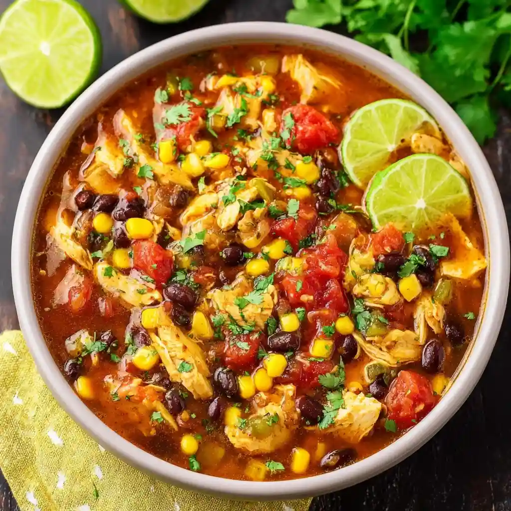Crock Pot Chicken Enchilada Soup