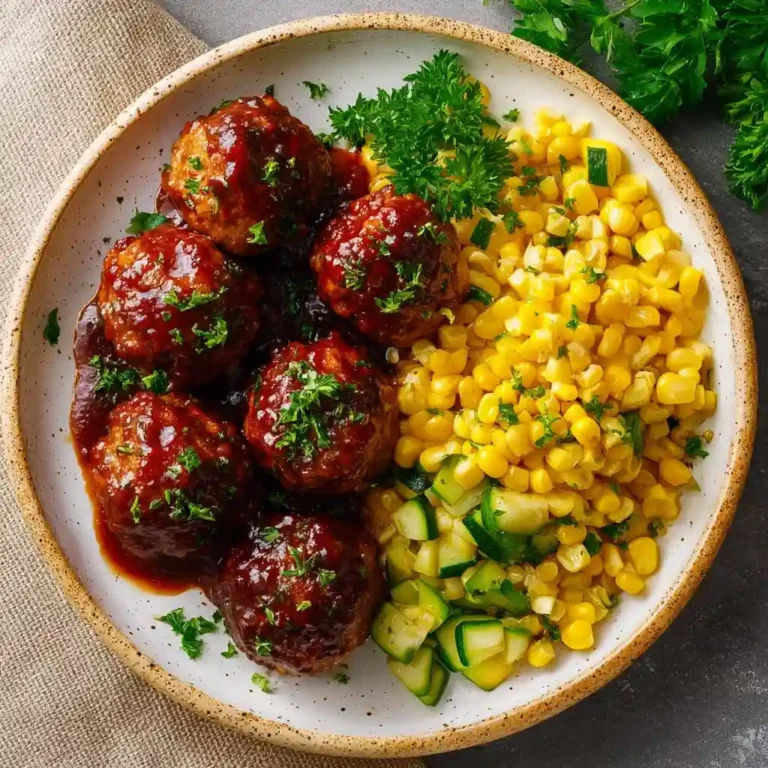 Easy BBQ Turkey Meatballs