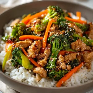 Ground Turkey Teriyaki Stir Fry