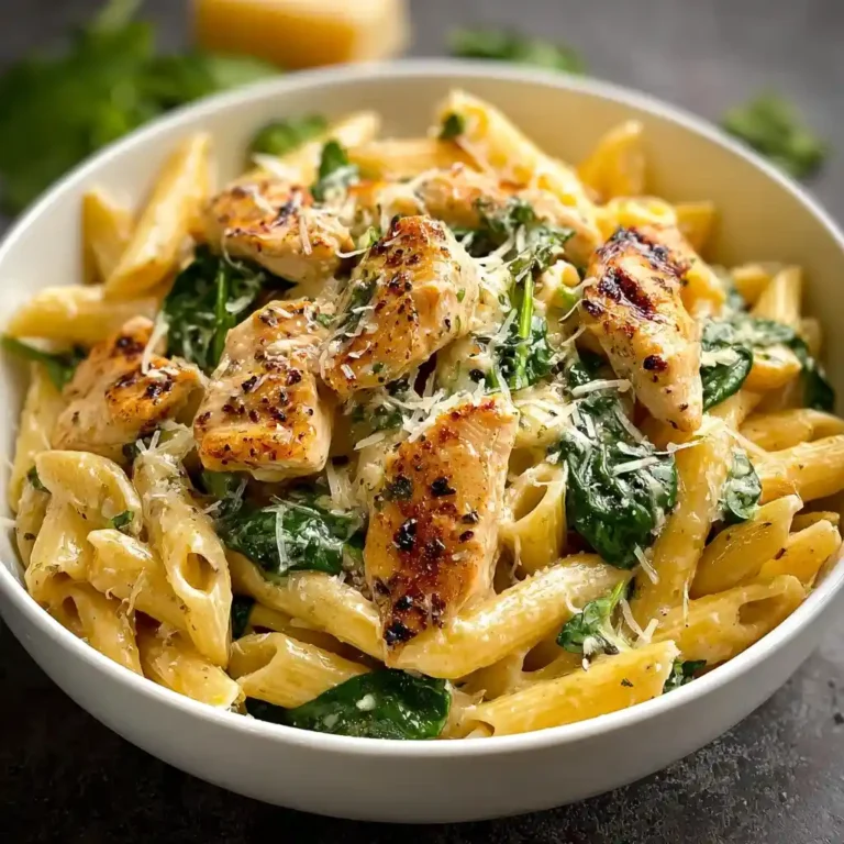 Healthy Garlic Parmesan Chicken Pasta