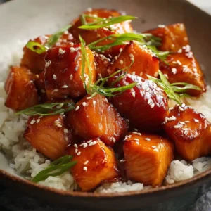 Honey Glazed Salmon Bites