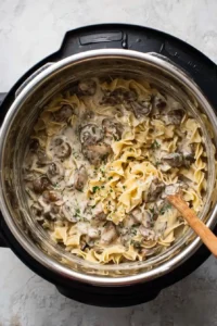 Instant Pot Beef Stroganoff