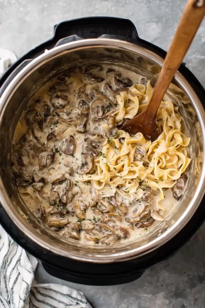 Instant Pot Beef Stroganoff