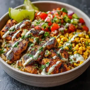 Mexican Street Corn Chicken Bowl Recipe