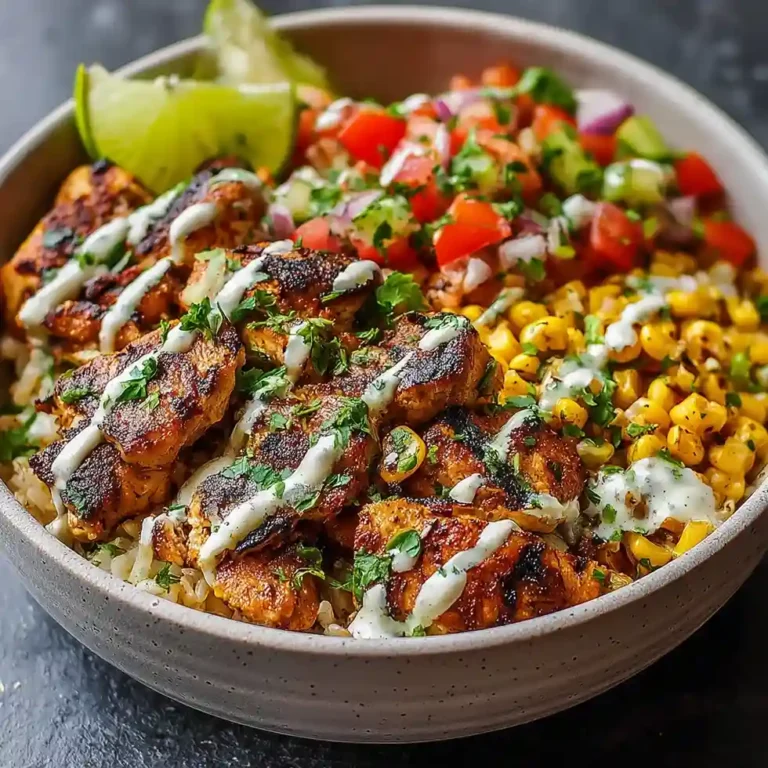 Mexican Street Corn Chicken Bowl Recipe