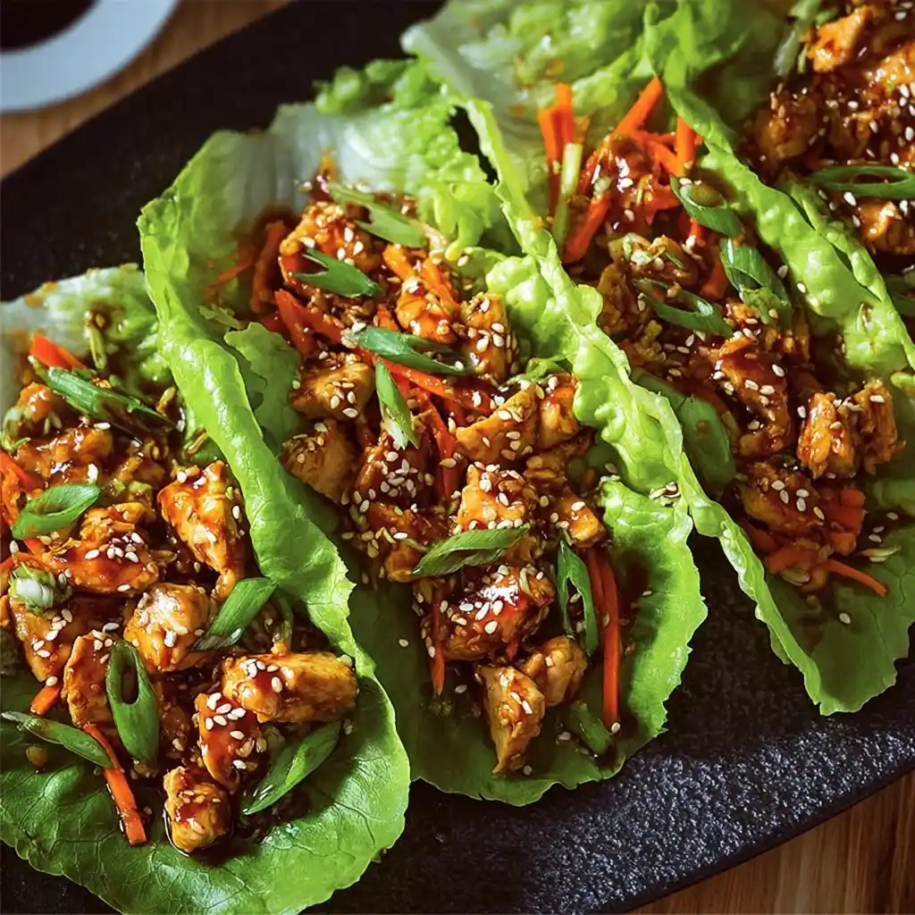 Asian Chicken Lettuce Wraps