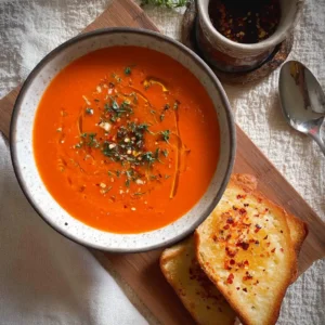 Roasted Red Pepper and Tomato Soup