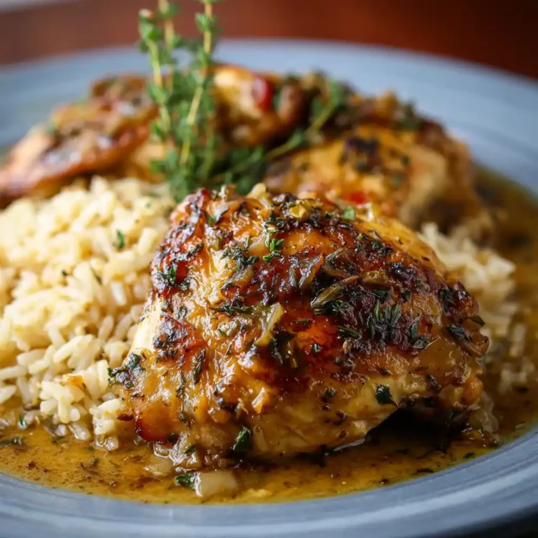 Smothered Chicken and Rice