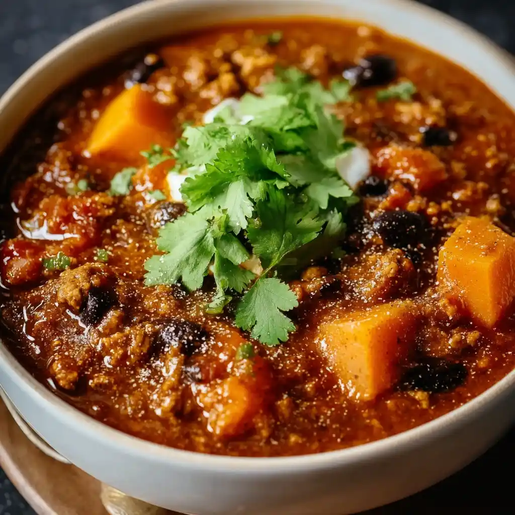 Sweet Potato Turkey Chili