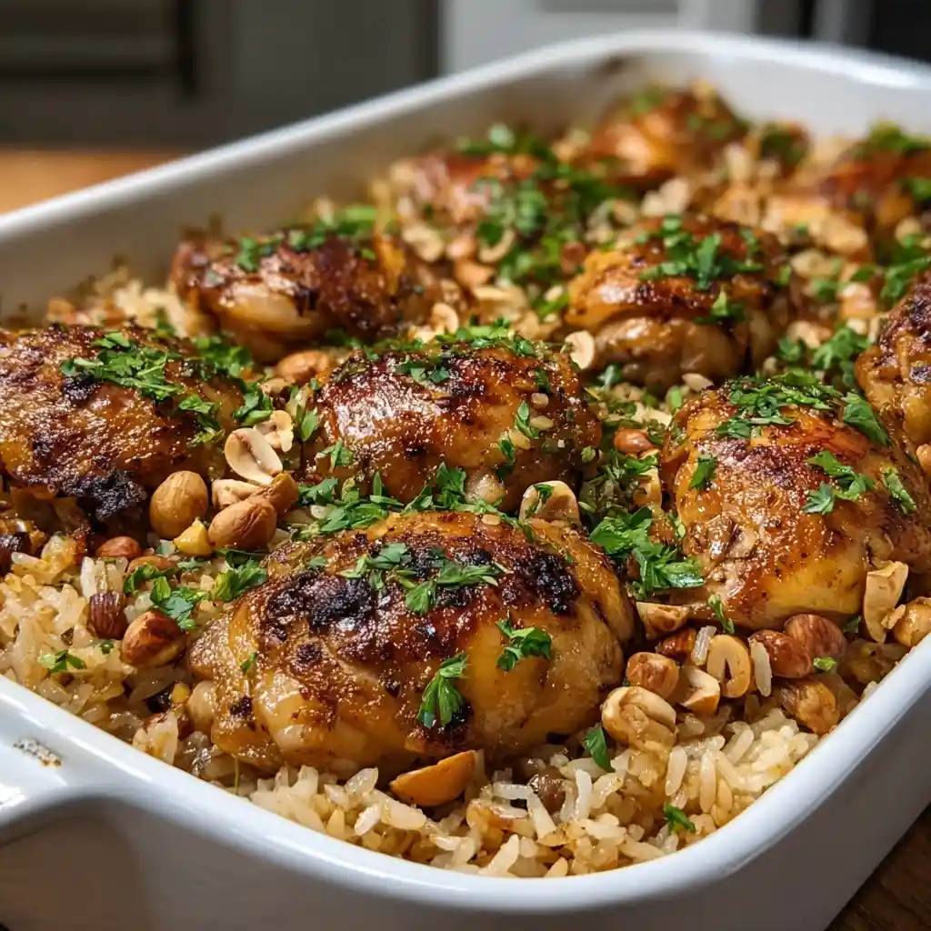 Tuscan Chicken and Rice Casserole