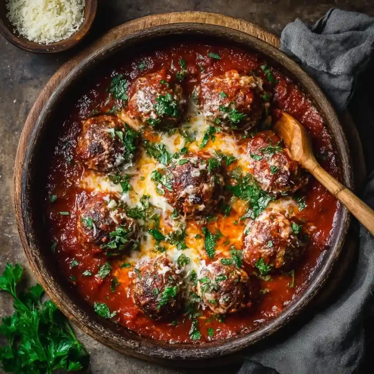 Vegan Eggplant Meatballs in Marinara