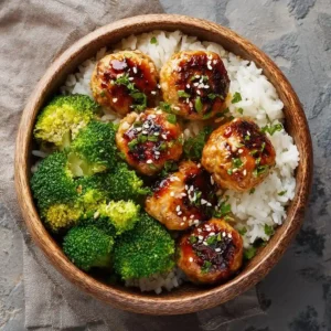 Vegan Tofu Meatballs with Teriyaki Glaze