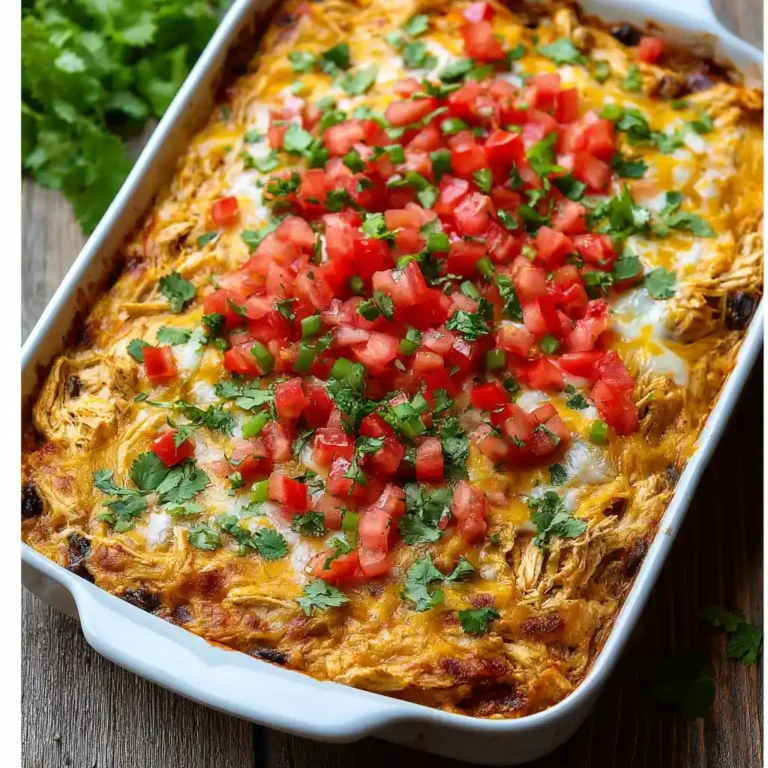 the best Easy Chicken Burrito Casserole
