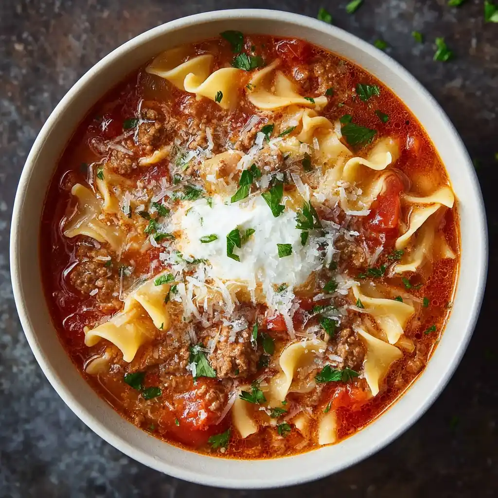 30-Min Hearty Beef Lasagna Soup: Perfect Comfort!