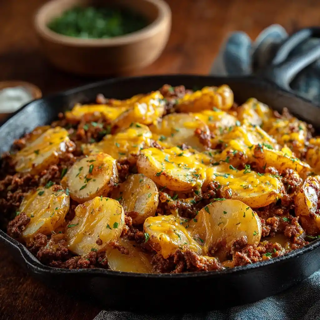 Cheesy Beef & Potatoes