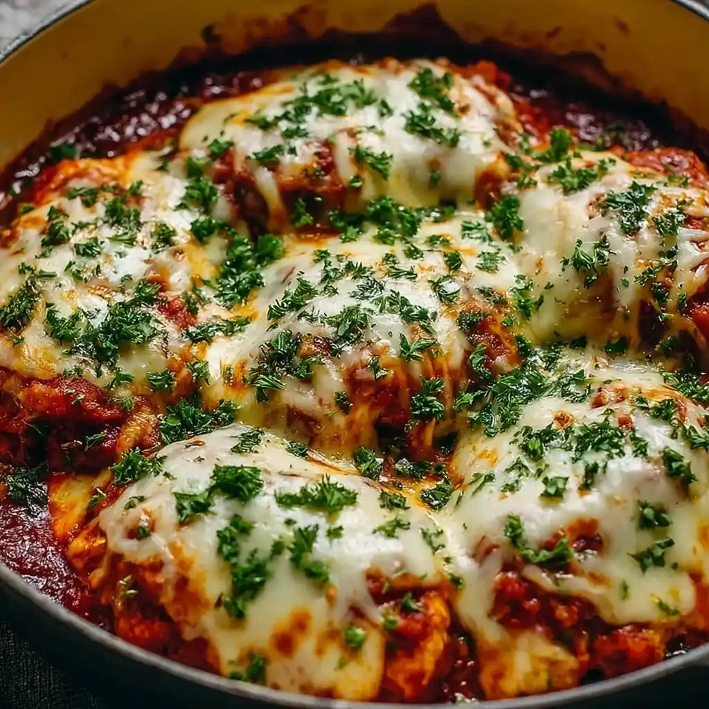 Cheesy Mozzarella Chicken Bake