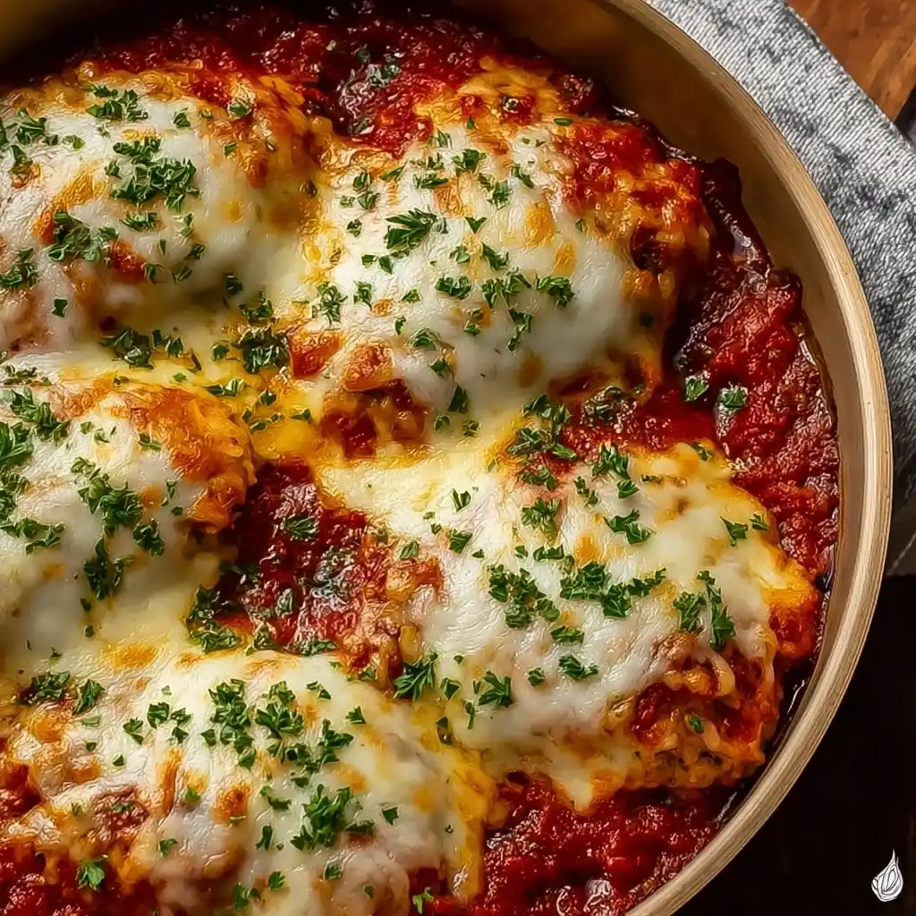 Cheesy Mozzarella Chicken Bake