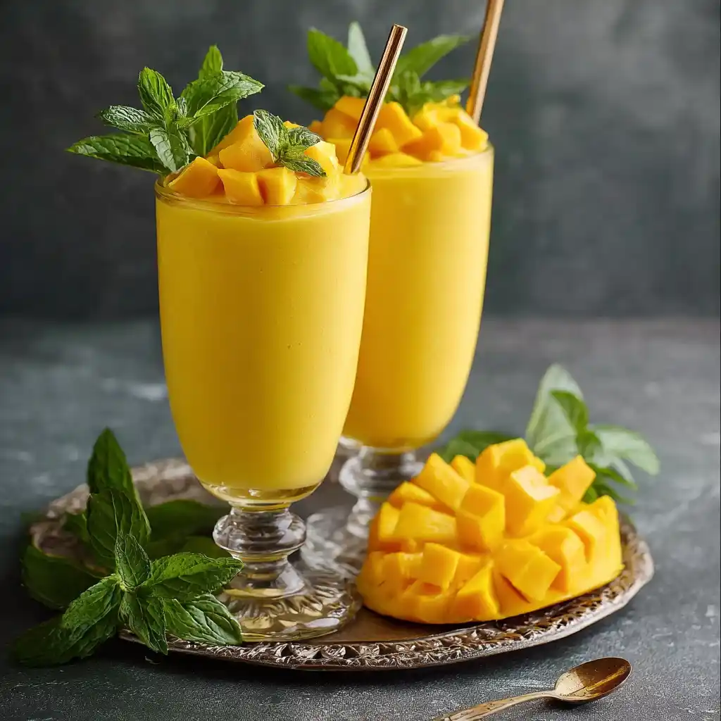 Best Frozen Mango Lassi Recipe Easy Homemade Mango Lassi Frozen How To Make Frozen Mango Lassi At Home Frozen Mango Lassi ...