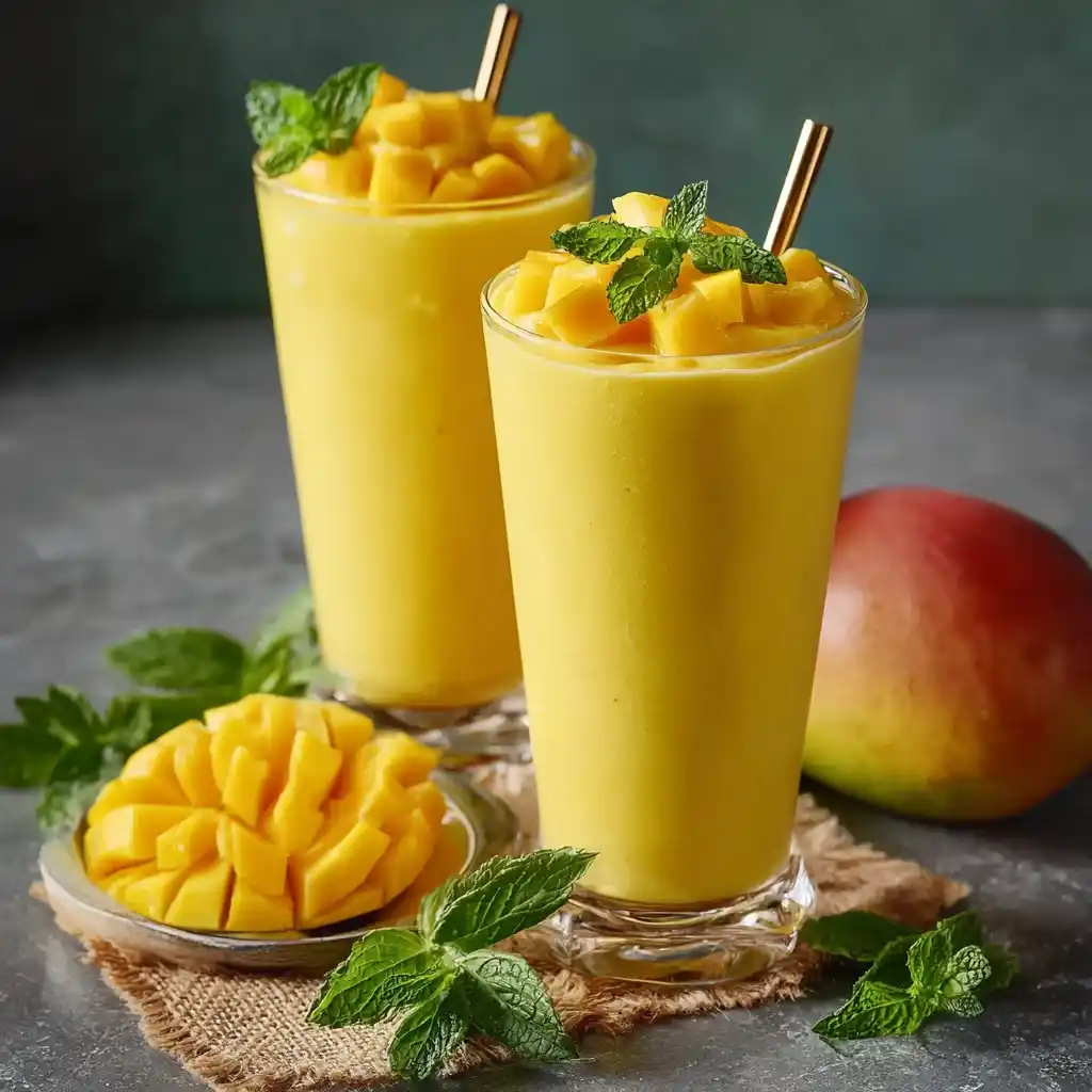 Best Frozen Mango Lassi Recipe Easy Homemade Mango Lassi Frozen How To Make Frozen Mango Lassi At Home Frozen Mango Lassi ...