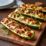 Cheesy Beef and Noodle Casserole with Crispy French Onions