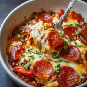 Low Carb Crustless Pizza Bowl