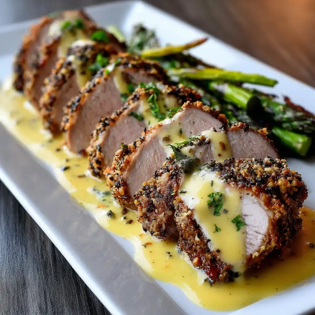 Easy Pork Tenderloin Dijon Recipe Juicy Pork Tenderloin With Cream Sauce Best Dijon Cream Sauce For Pork Low-fat Pork Tend...