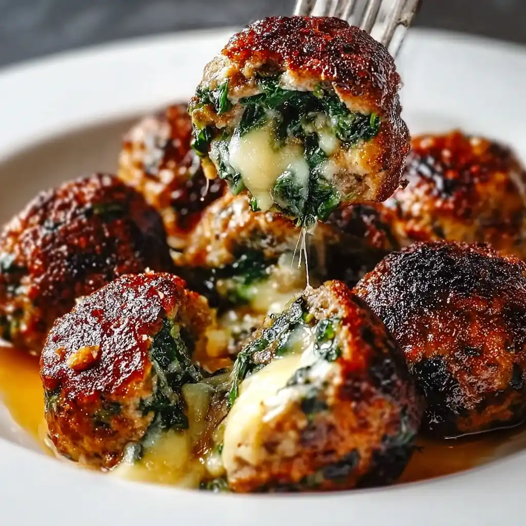 Spinach Garlic Meatballs
