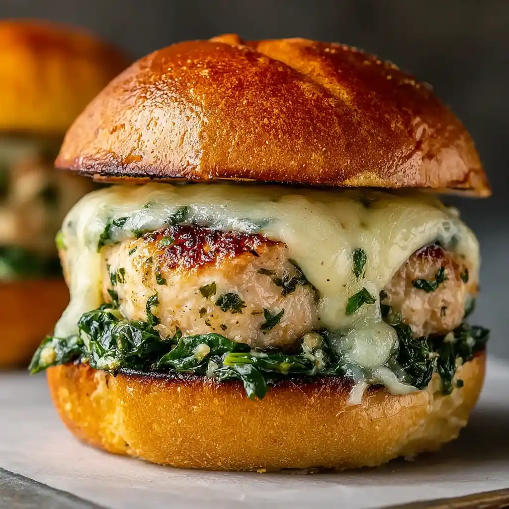 White Cheddar and Spinach Chicken Burgers: A Delicious Homemade
