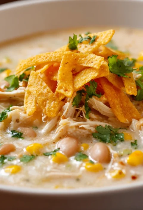 Best Creamy White Chicken Enchilada Soup Recipe Easy White Chicken Enchilada Soup Slow Cooker Low Carb Creamy Chicken Ench...