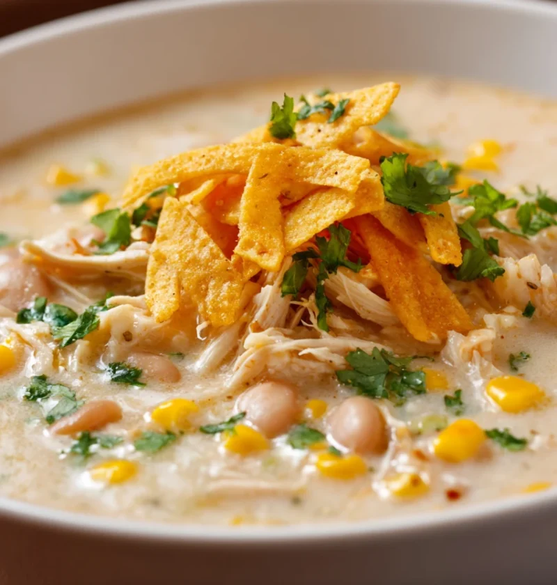 Best Creamy White Chicken Enchilada Soup Recipe Easy White Chicken Enchilada Soup Slow Cooker Low Carb Creamy Chicken Ench...