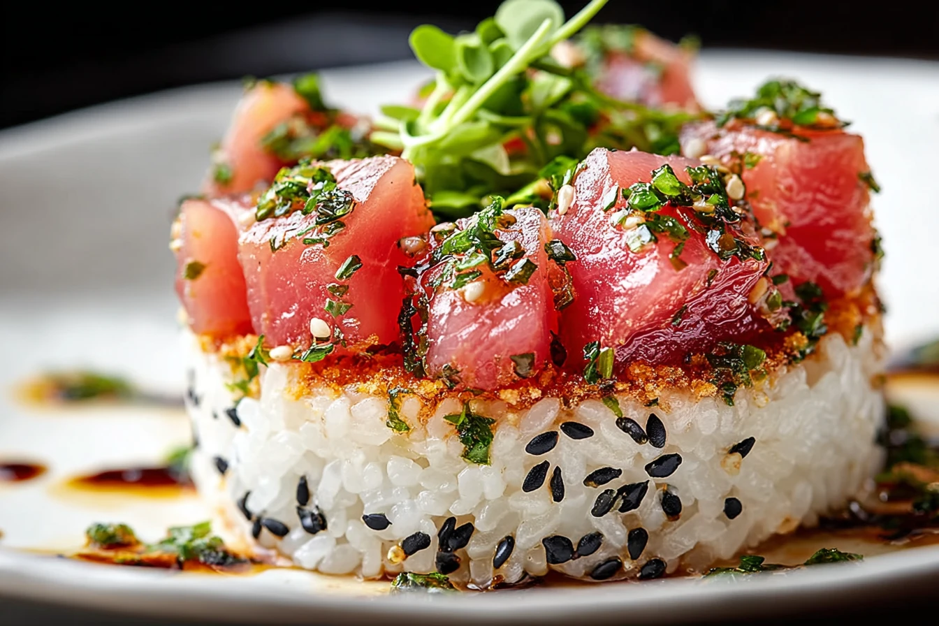 Irresistible Crispy Rice Spicy Tuna – A Flavorful Delight