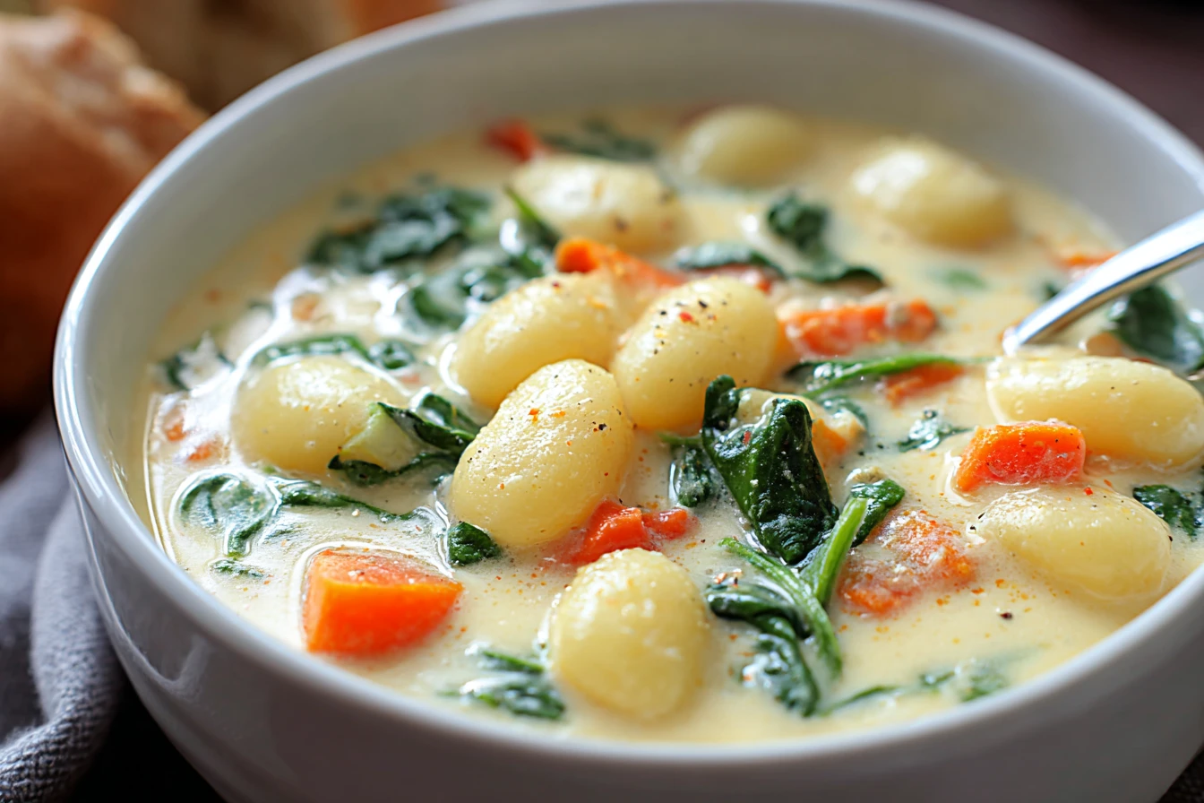 Best Gnocchi Soup Recipe Easy 30-minute Gnocchi Soup Homemade Creamy Gnocchi Soup Quick Potato Gnocchi Soup Recipe Healthy...