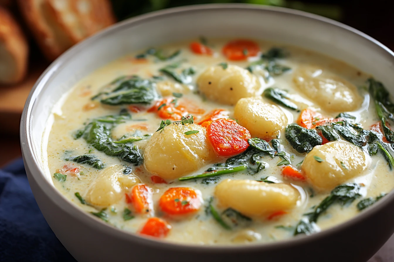 Best Gnocchi Soup Recipe Easy 30-minute Gnocchi Soup Homemade Creamy Gnocchi Soup Quick Potato Gnocchi Soup Recipe Healthy...