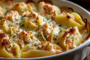 Irresistible Creamy Seafood Stuffed Shells Recipe