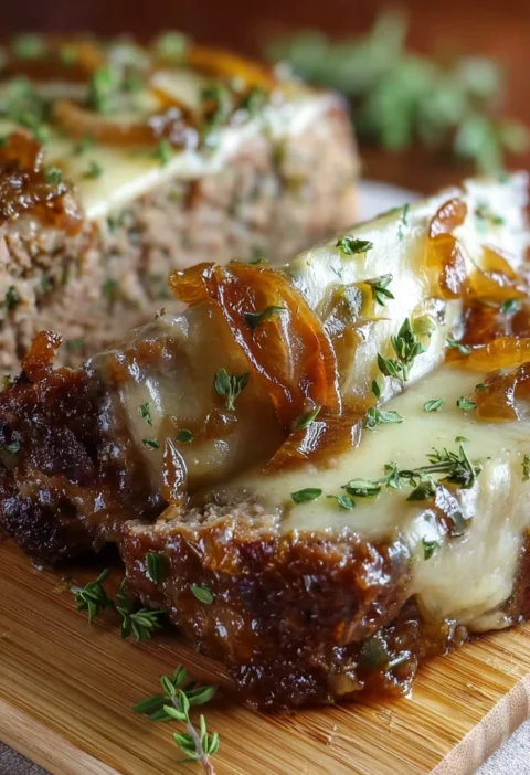 Crockpot French Onion Meatloaf Recipe Easy Slow Cooker French Onion Meatloaf French Onion Meatloaf With Swiss Cheese Crock...