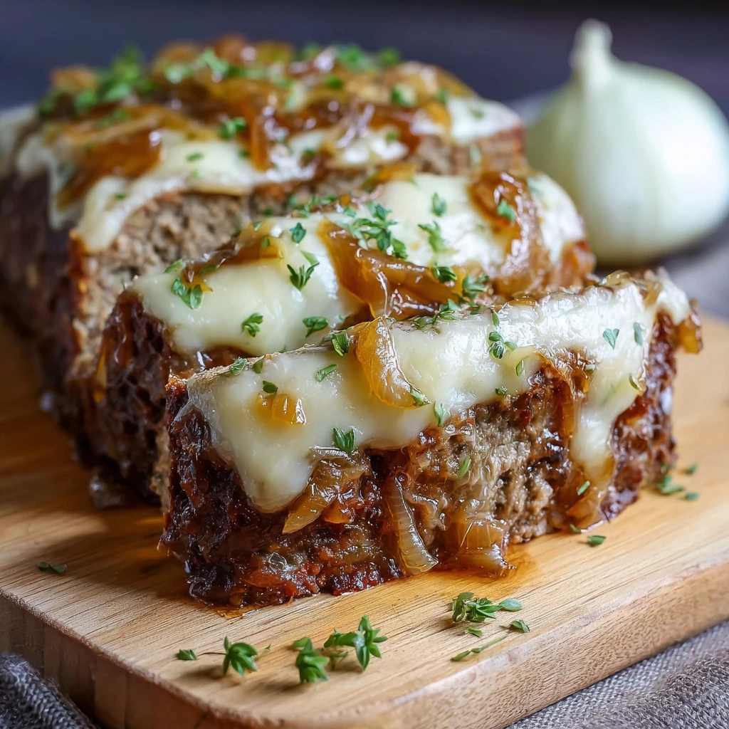 Crockpot French Onion Meatloaf Recipe Easy Slow Cooker French Onion Meatloaf French Onion Meatloaf With Swiss Cheese Crock...