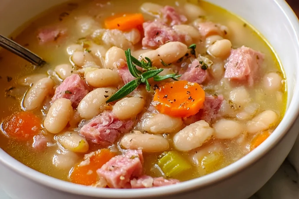 Crockpot White Bean and Ham Soup (Easy & Hearty)