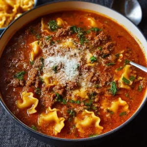 One Pot Lasagna Soup
